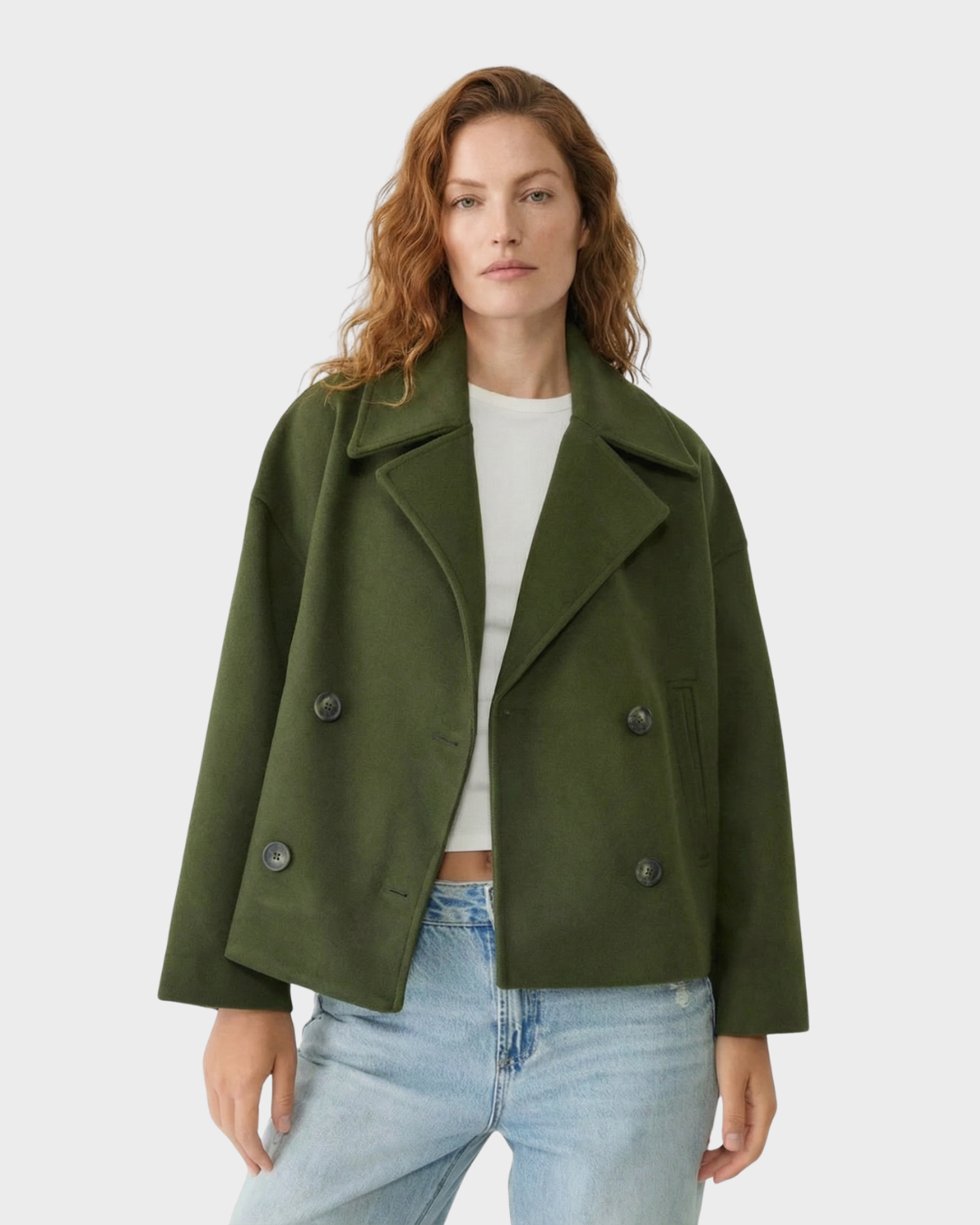 Chaqueta Corta de Doble Botonadura