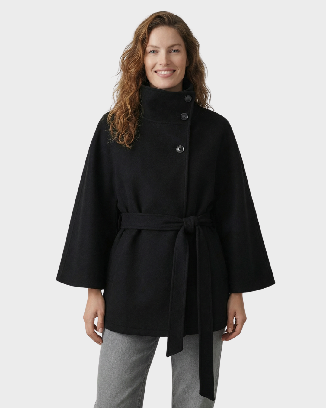 Abrigo de cuello alto – sofisticación urbana y estilo atemporal