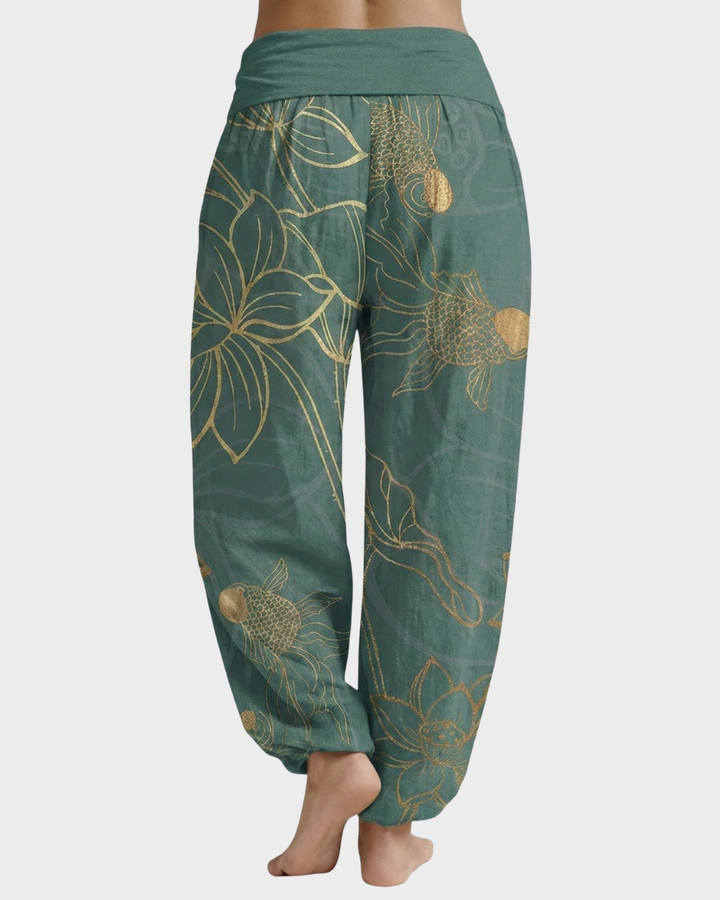 Pantalón bohemio de algodón