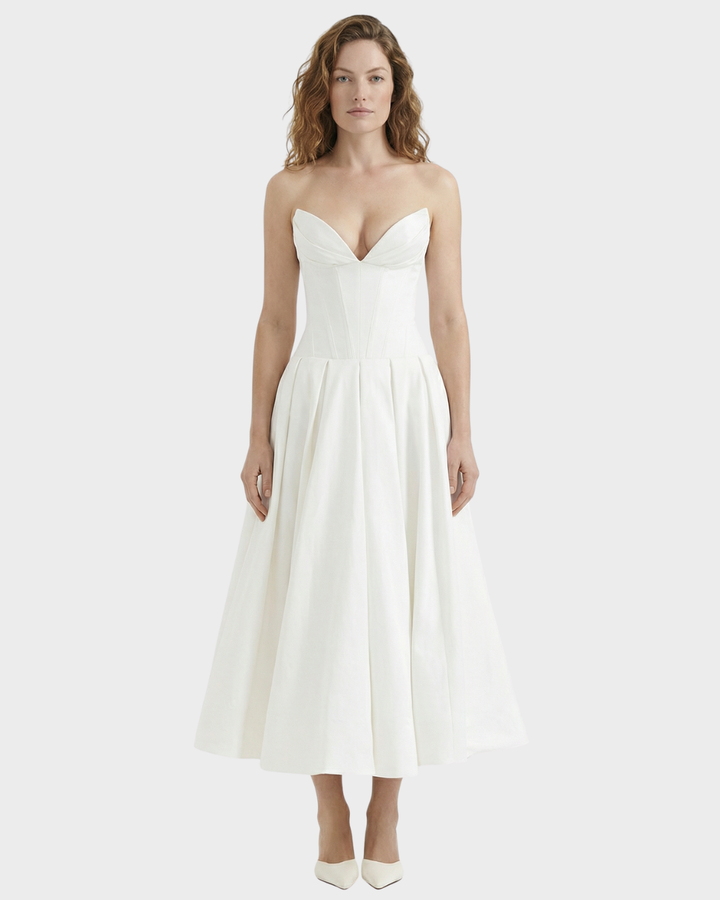 Vestido midi elegante para mujer