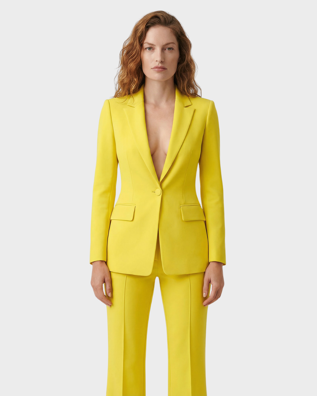 Traje de sastre femenino ajuste entallado