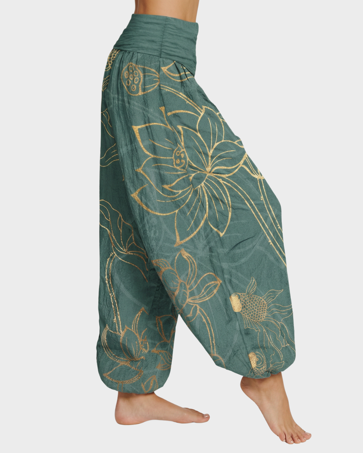 Pantalón bohemio de algodón