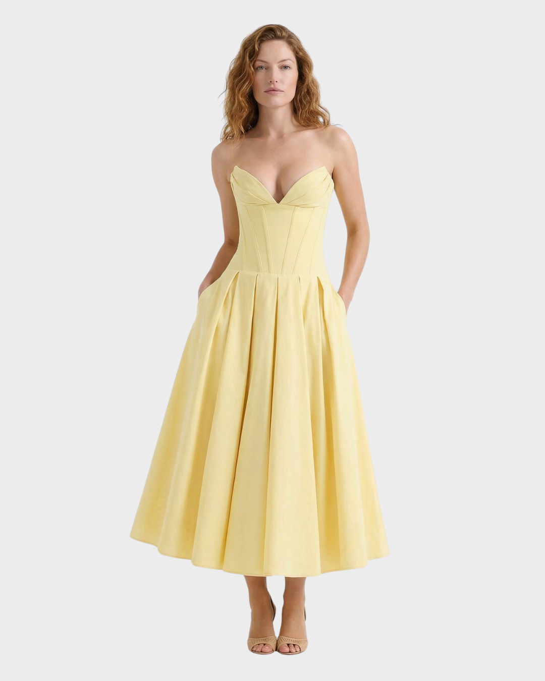 Vestido midi elegante para mujer