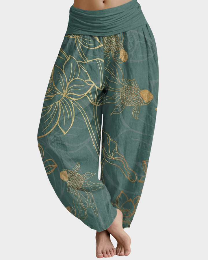 Pantalón bohemio de algodón