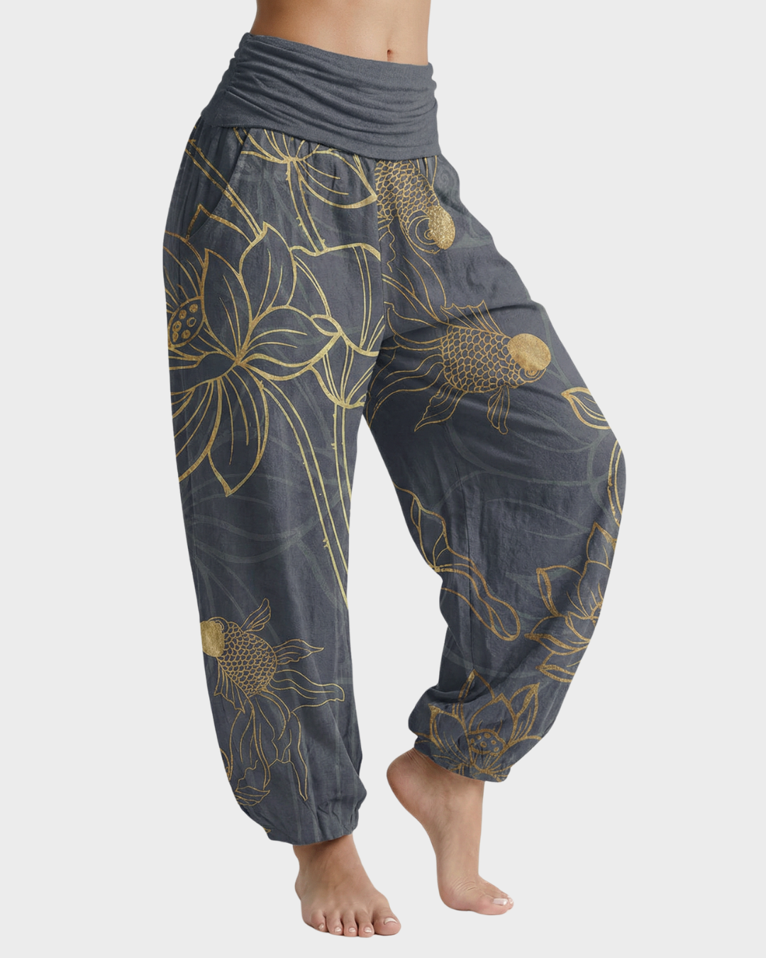 Pantalón bohemio de algodón