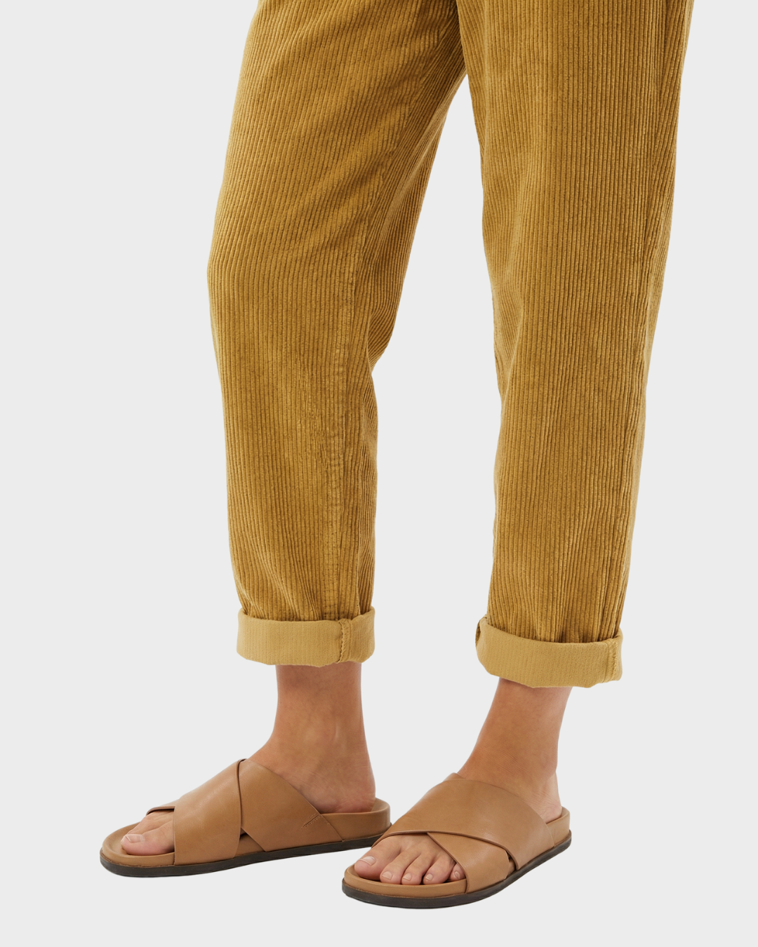 Pantalones de mujer de pana con corte relajado