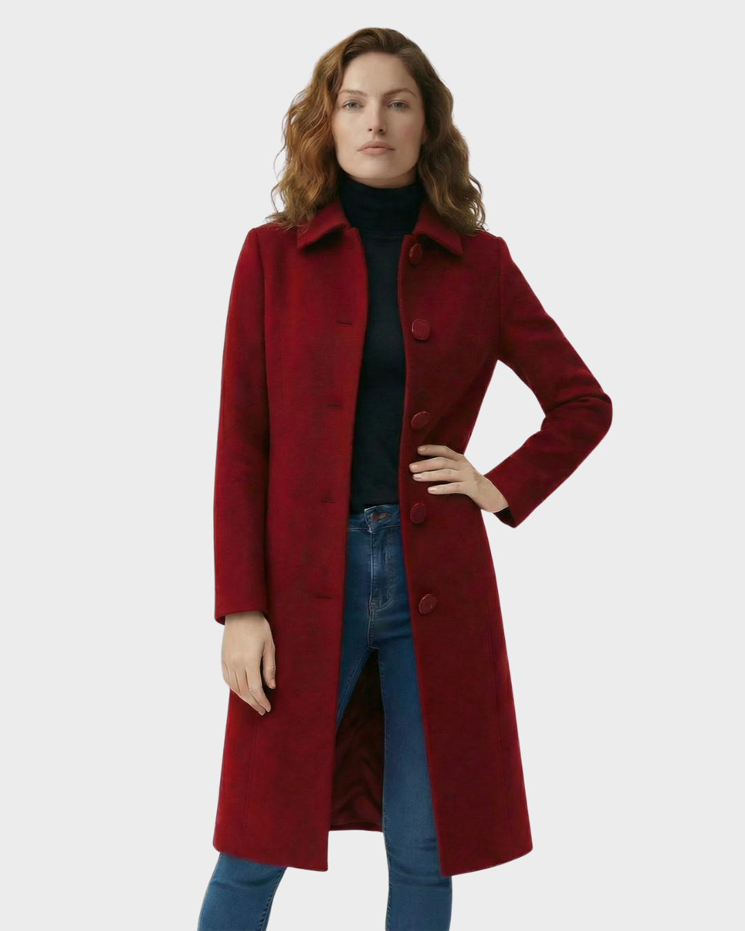 Abrigo largo para mujer