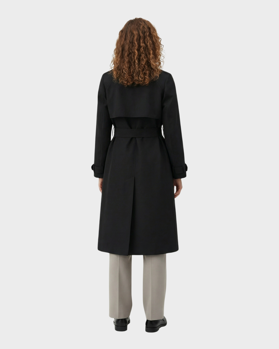 Chaqueta de lana con doble botonadura informal invierno