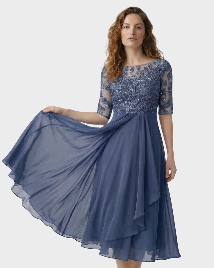 Vestido de cocktail con encaje