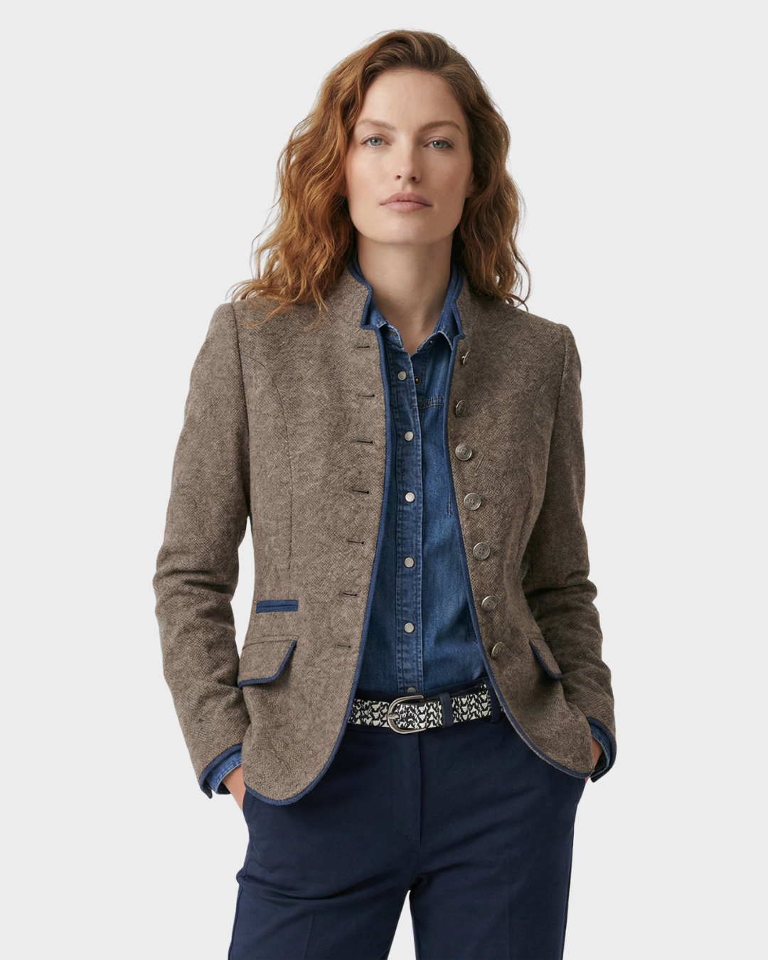 Chaqueta de lana para mujer