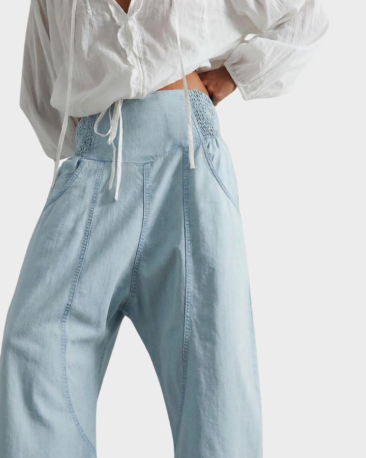 Pantalones de mujer estilo ancho