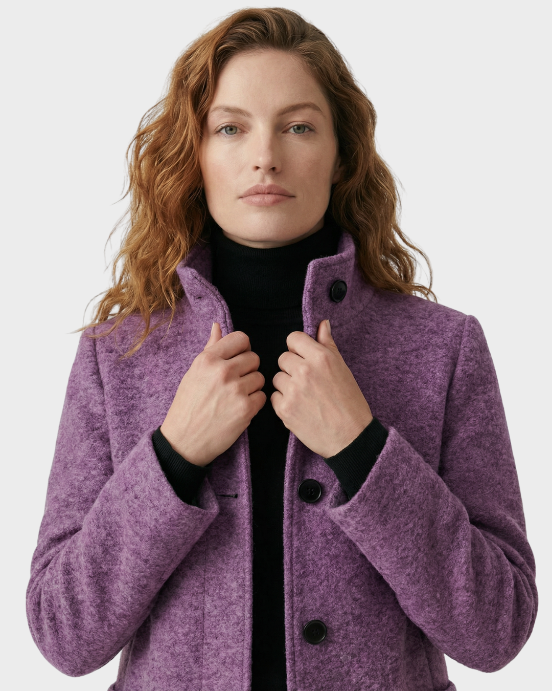 Abrigo de lana para mujer