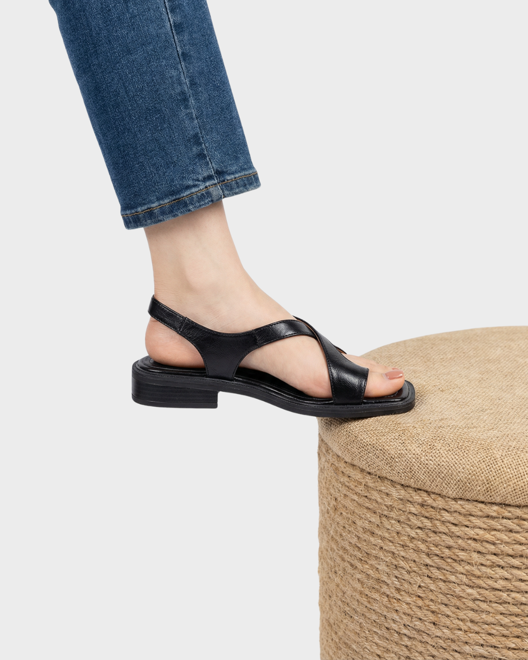 Sandalias de Cuero Cruzadas