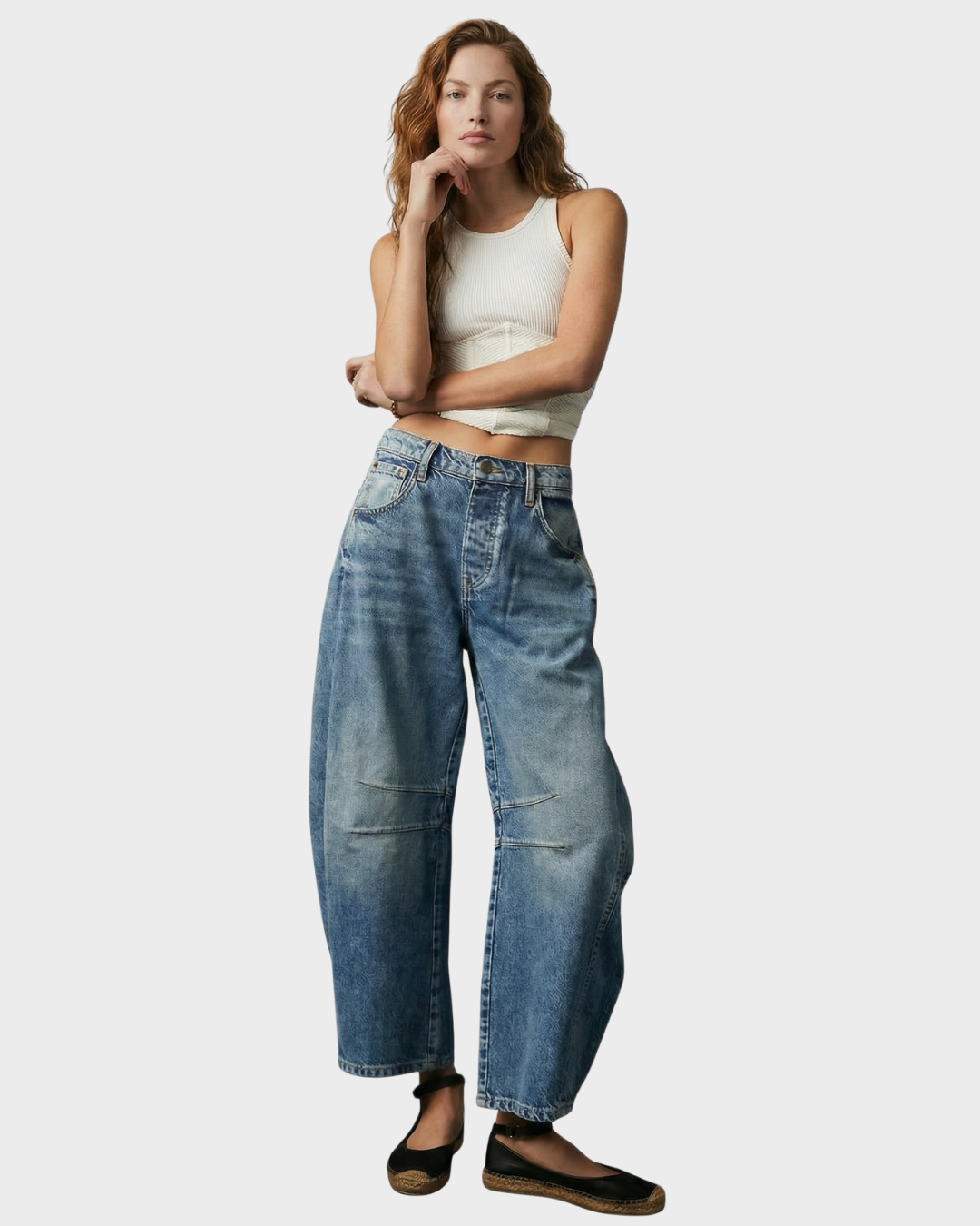 Pantalón de Mezclilla Ancho