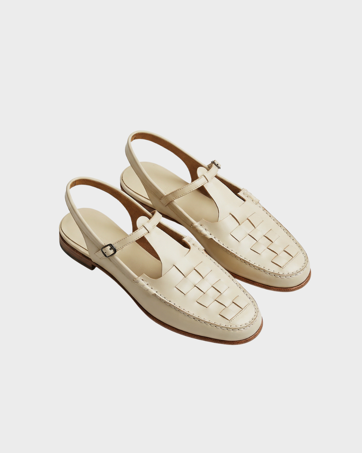 Sandalias de Cuero Trenzado