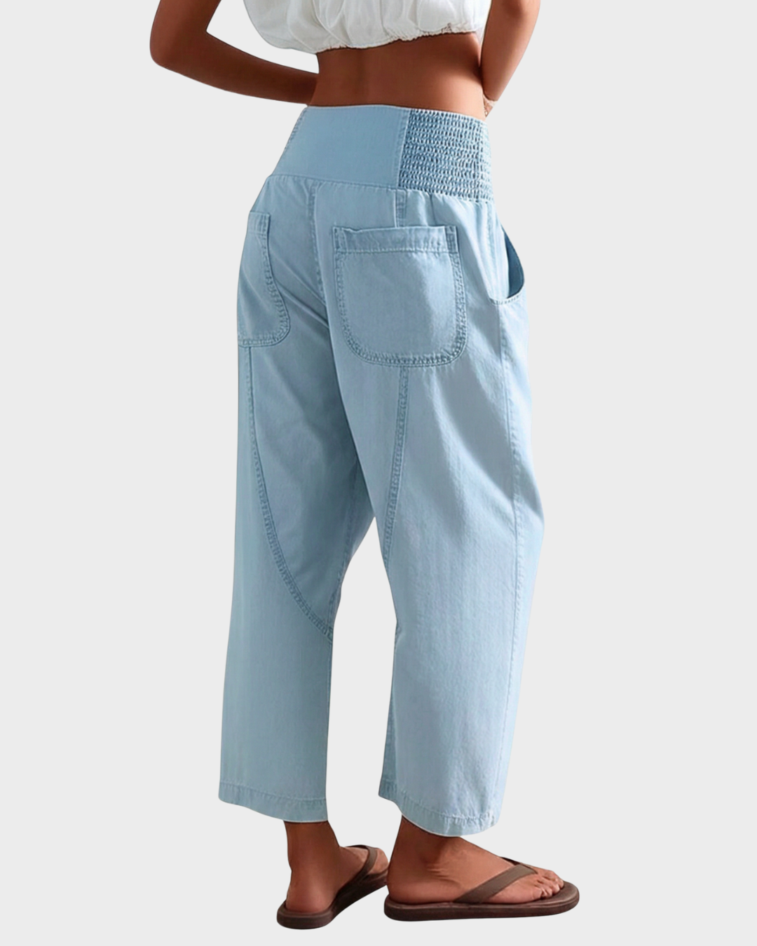 Pantalones de mujer estilo ancho