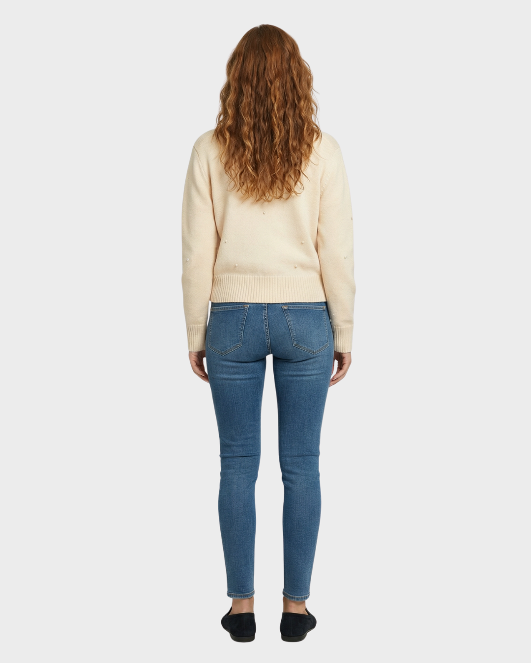 Cárdigan de punto con perlas