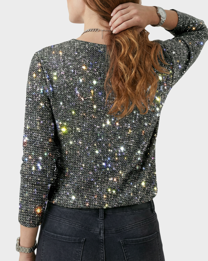Blusa de Punto con Brillos para Mujer
