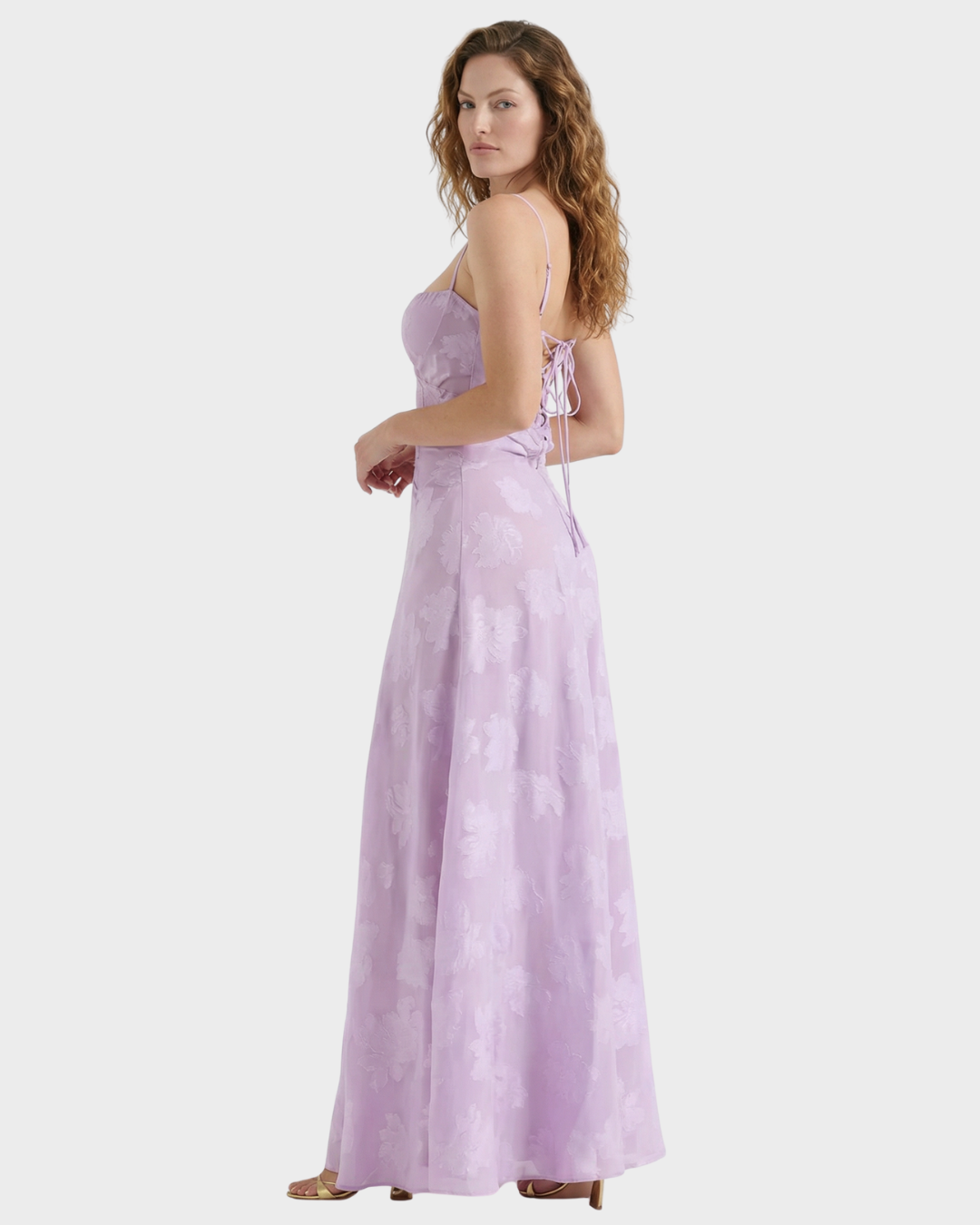 Vestido largo de mujer sin mangas