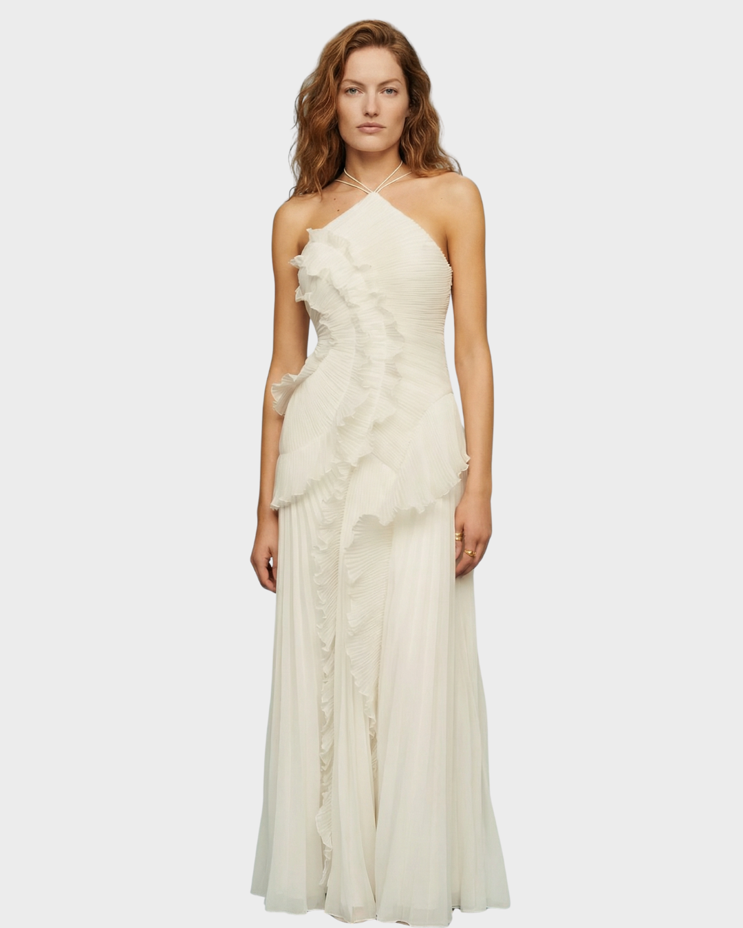 Vestido de Fiesta Largo para Primavera de Tejido Suave