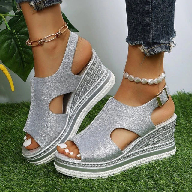 Anna-Caroline | Sandalias de cuña relajadas