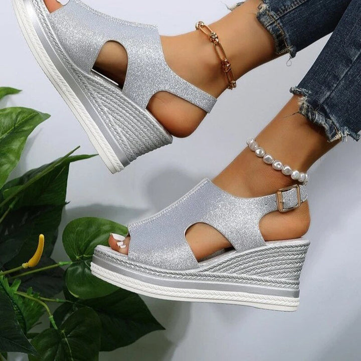 Anna-Caroline | Sandalias de cuña relajadas