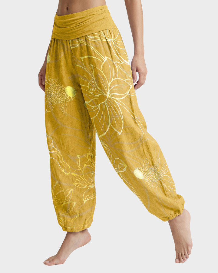 Pantalón bohemio de algodón