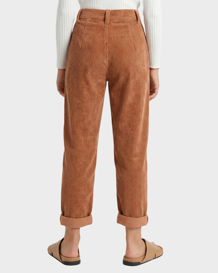 Pantalones de mujer de pana con corte relajado