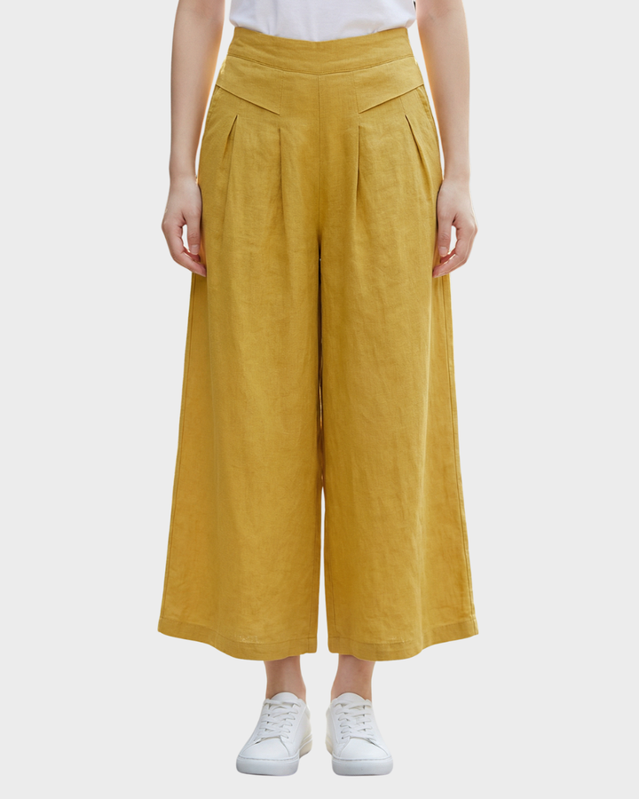 Pantalón de lino fluido