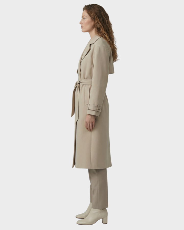 Chaqueta de lana con doble botonadura informal invierno