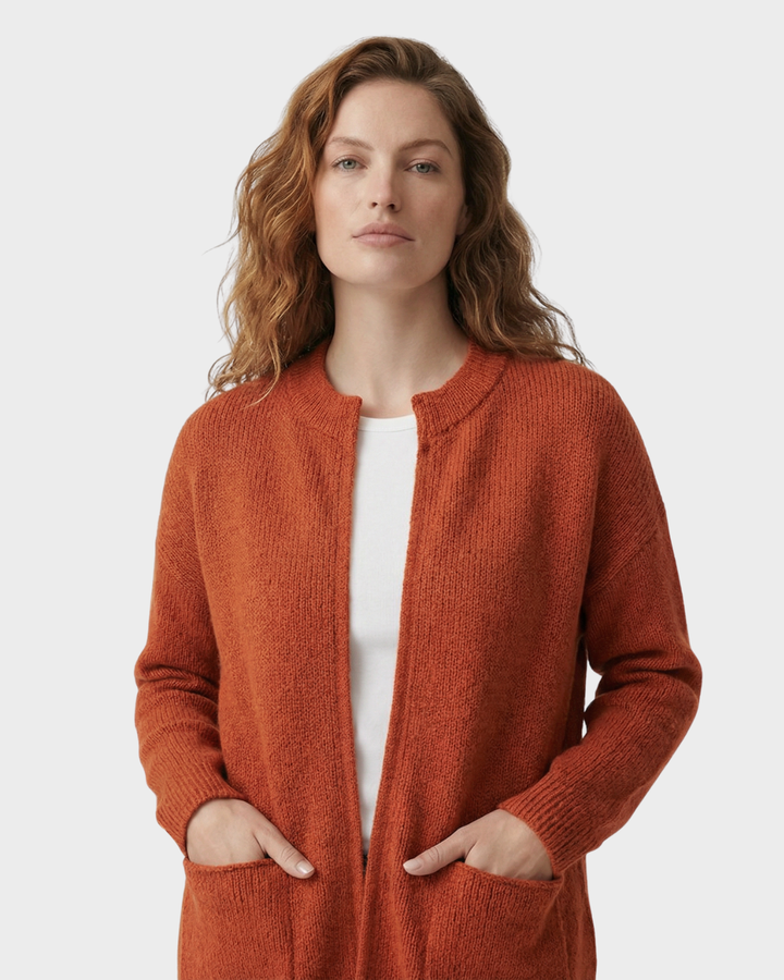 Cárdigan de Punto de Lana con Bolsillos