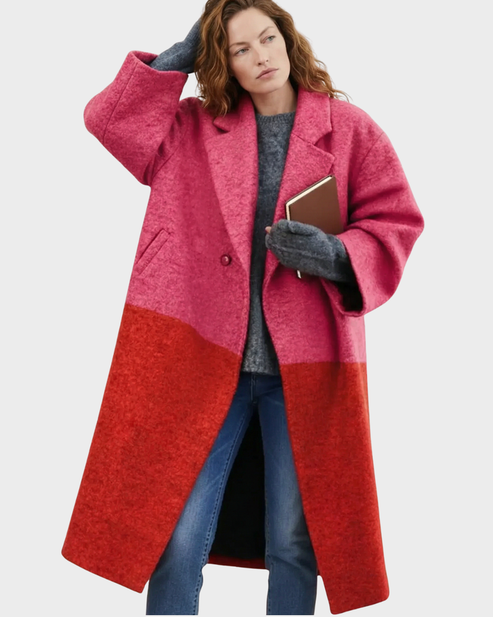 Abrigo largo para mujer de lana