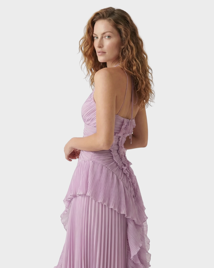 Vestido de Fiesta Largo para Primavera de Tejido Suave