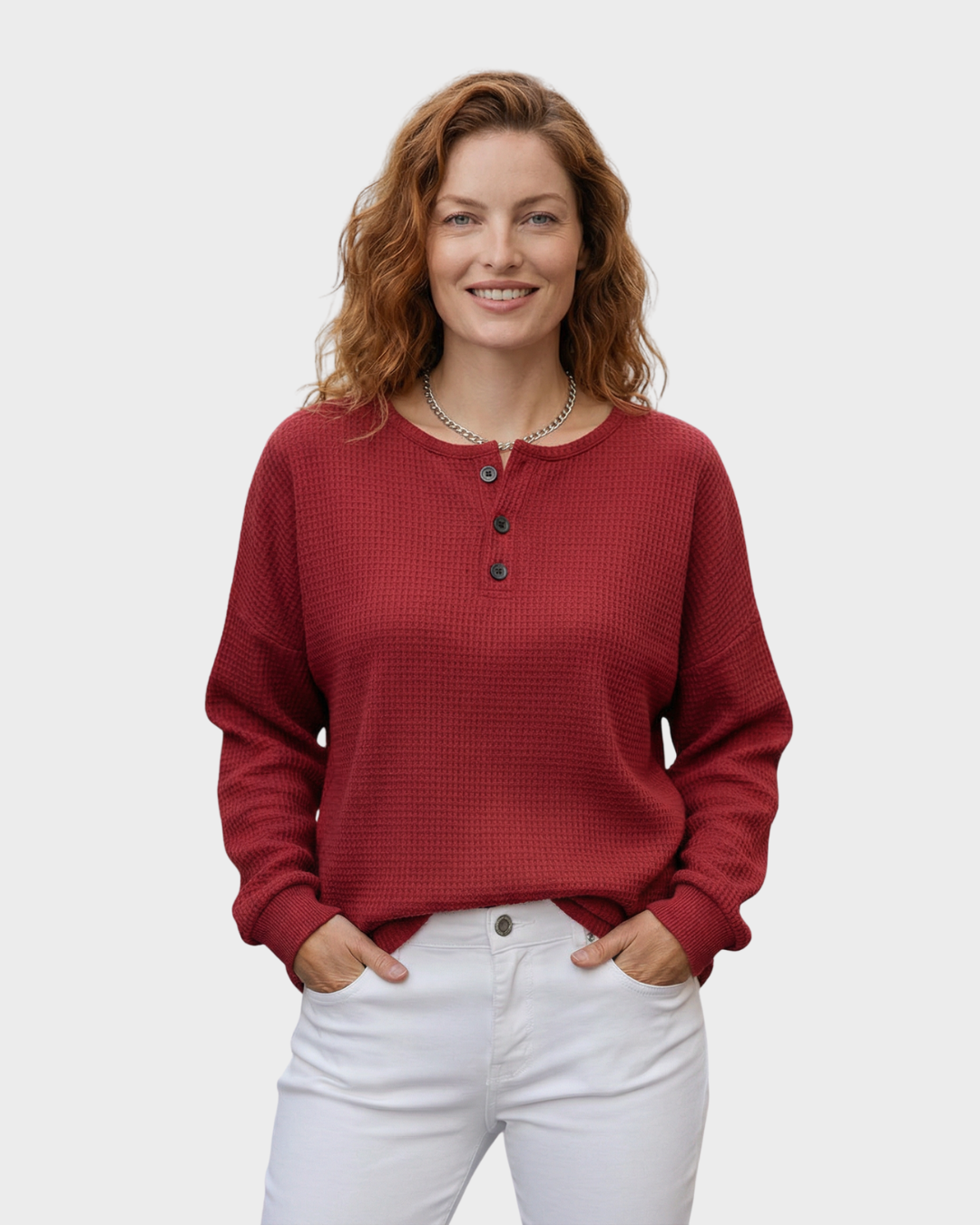 Blusa de Manga Larga Satinada