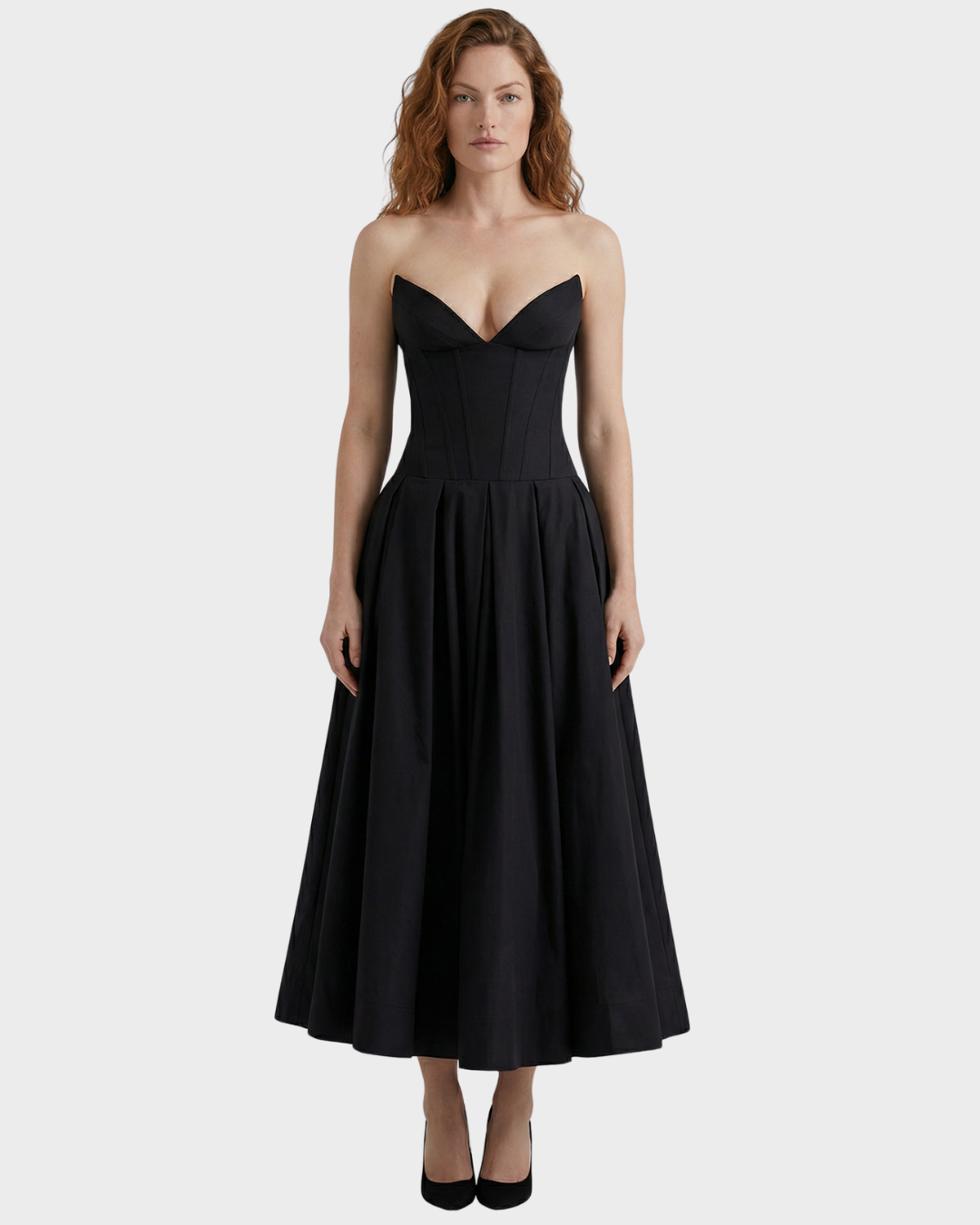 Vestido midi elegante para mujer