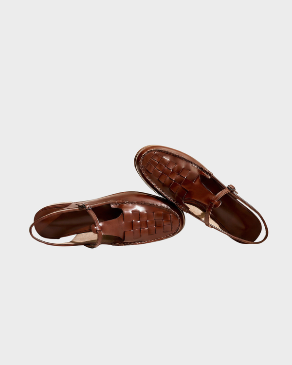 Sandalias de Cuero Trenzado