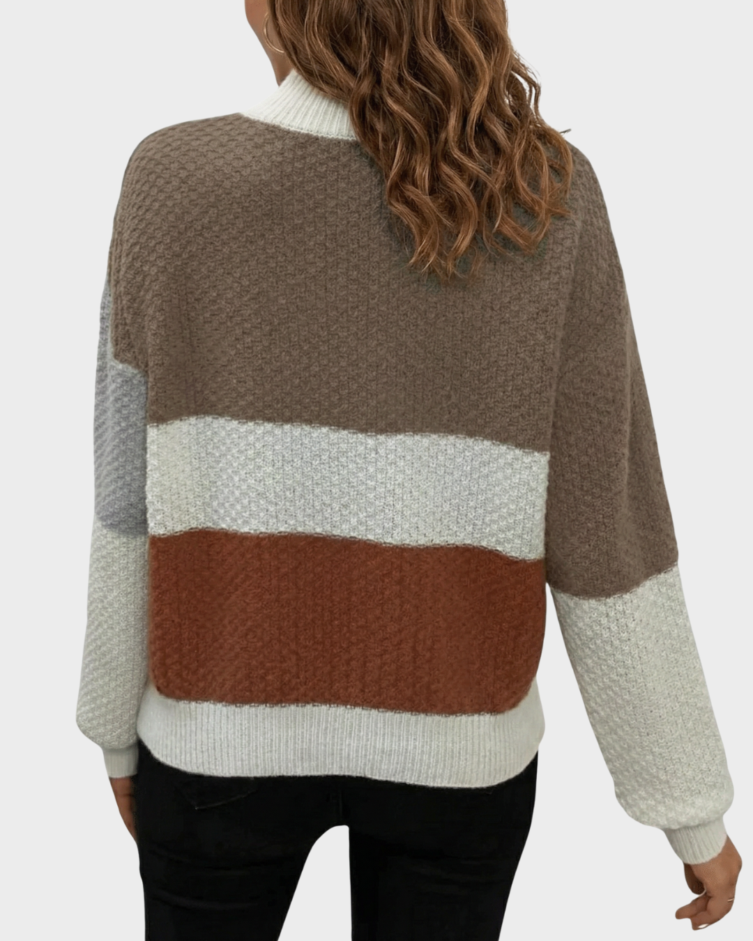 Suéter de Punto a Rayas