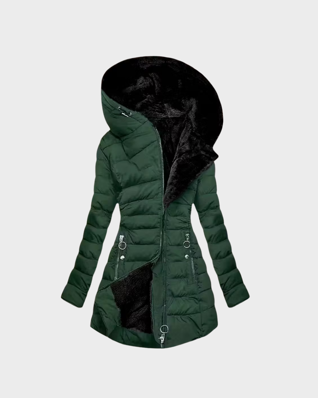 Abrigo largo – interior de felpa y estilo refinado