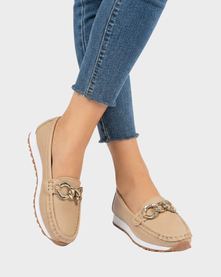 Zapatos tipo mocasín de mujer