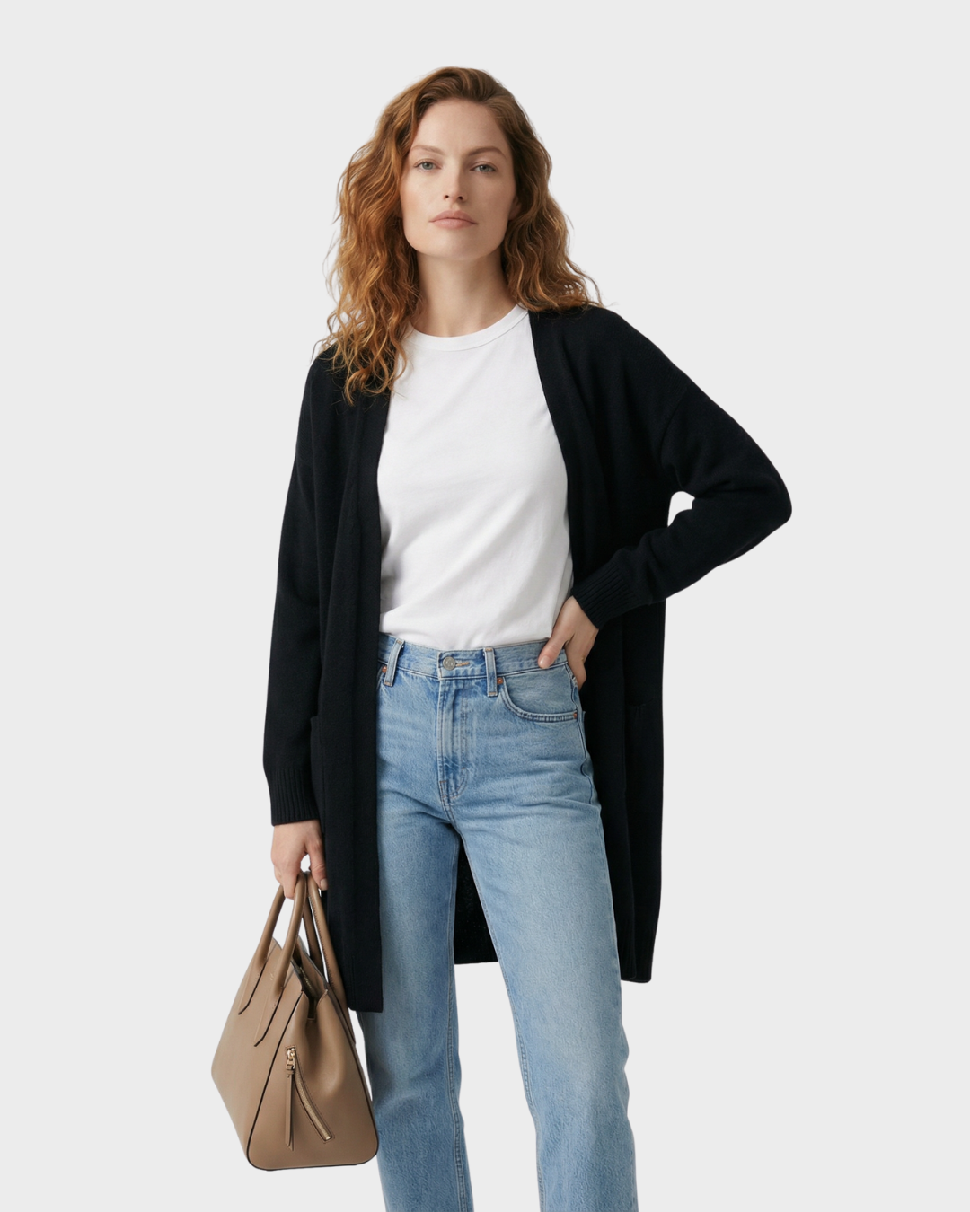 Cárdigan de Punto de Lana para Mujer