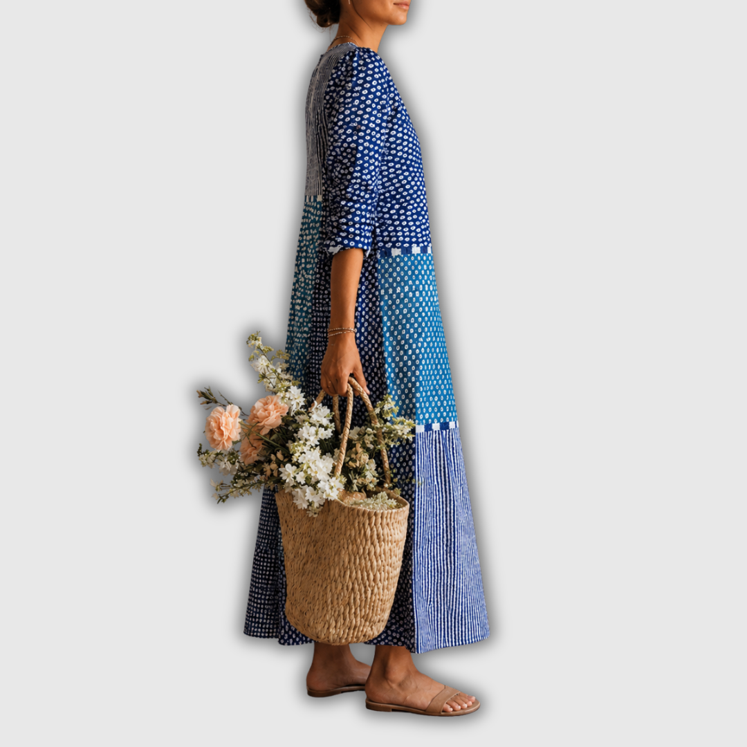 Ava™ | Vestido de Lino Retro
