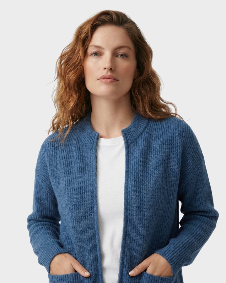 Cárdigan de Punto de Lana con Bolsillos