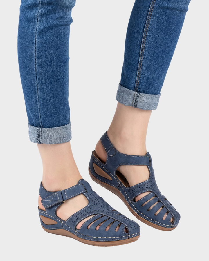 Sandalias de mujer cómodas con cierre de velcro