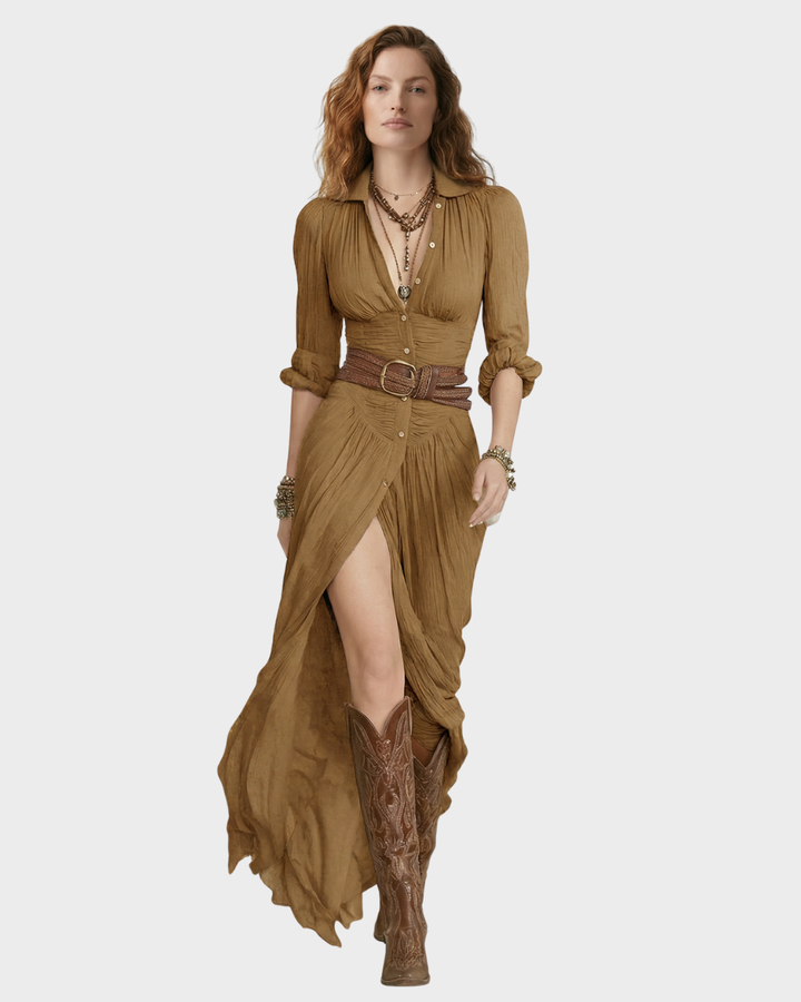 Vestido camisero para mujer