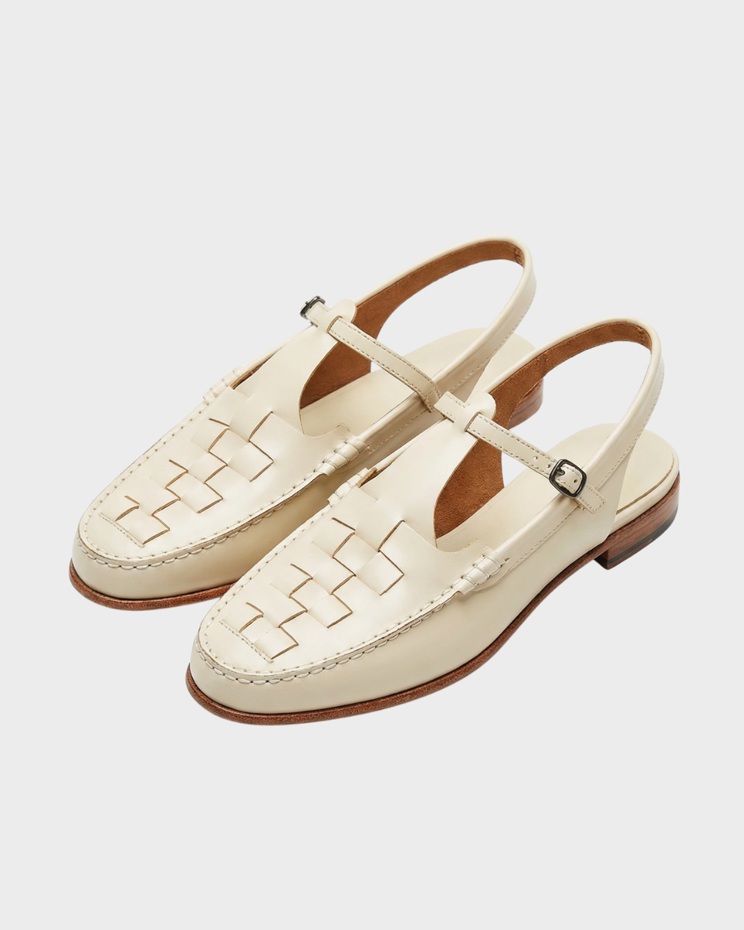 Sandalias de Cuero Trenzado