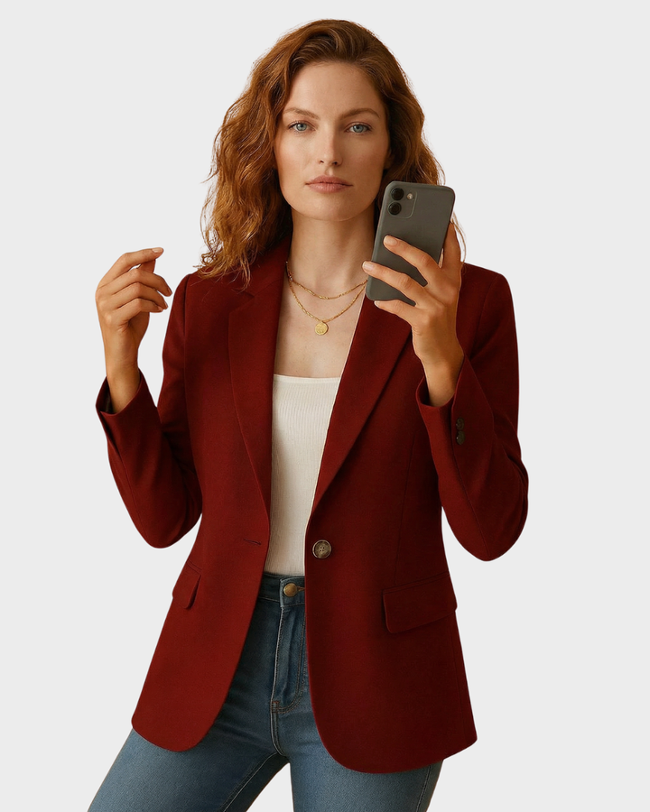 Blazer para Mujer de Algodón para Primavera