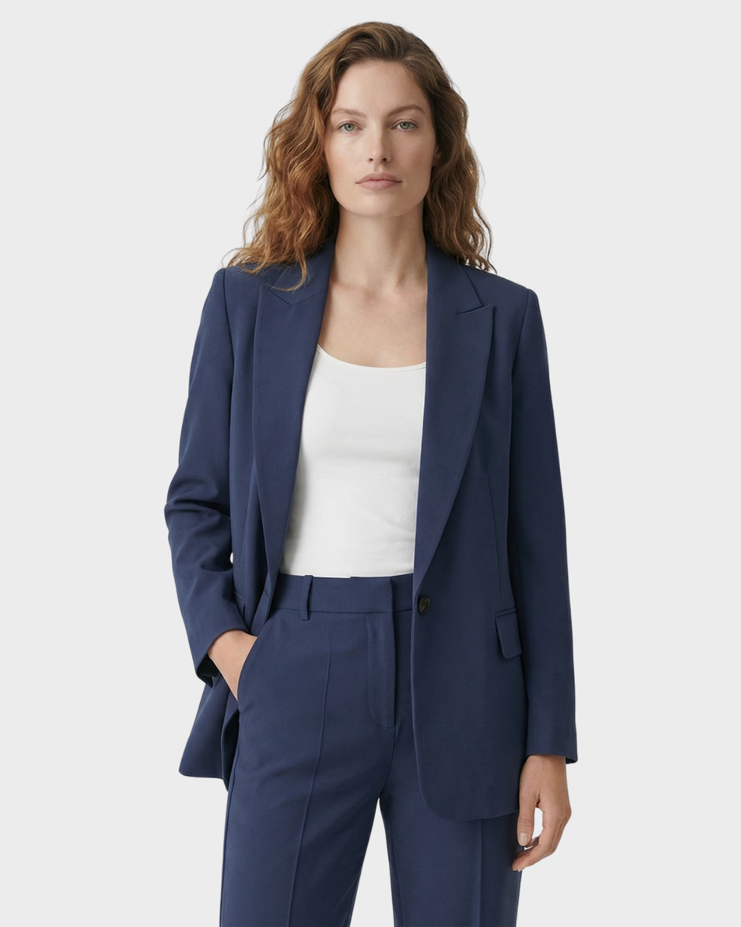 Conjunto de blazer y pantalón de lino