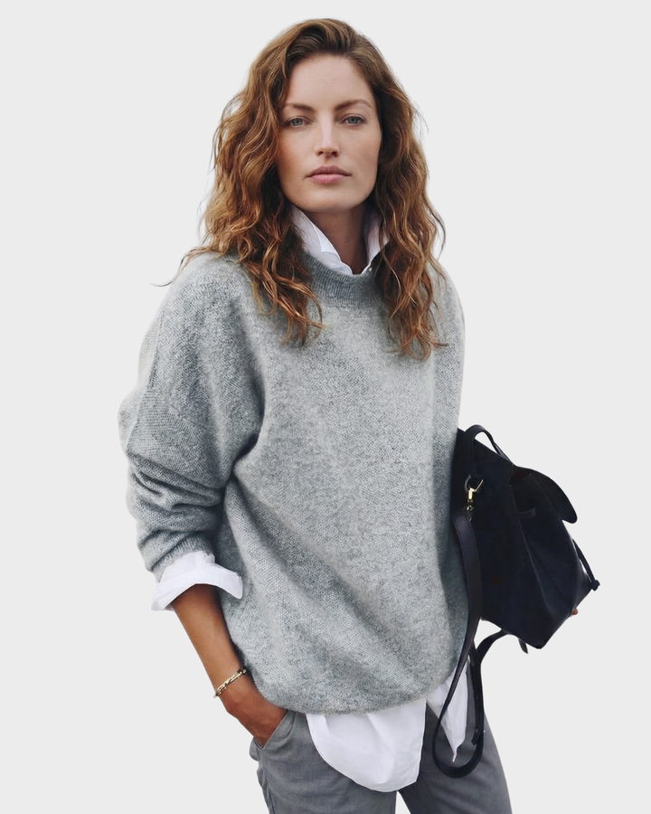 Suéter de punto de algodón para mujer