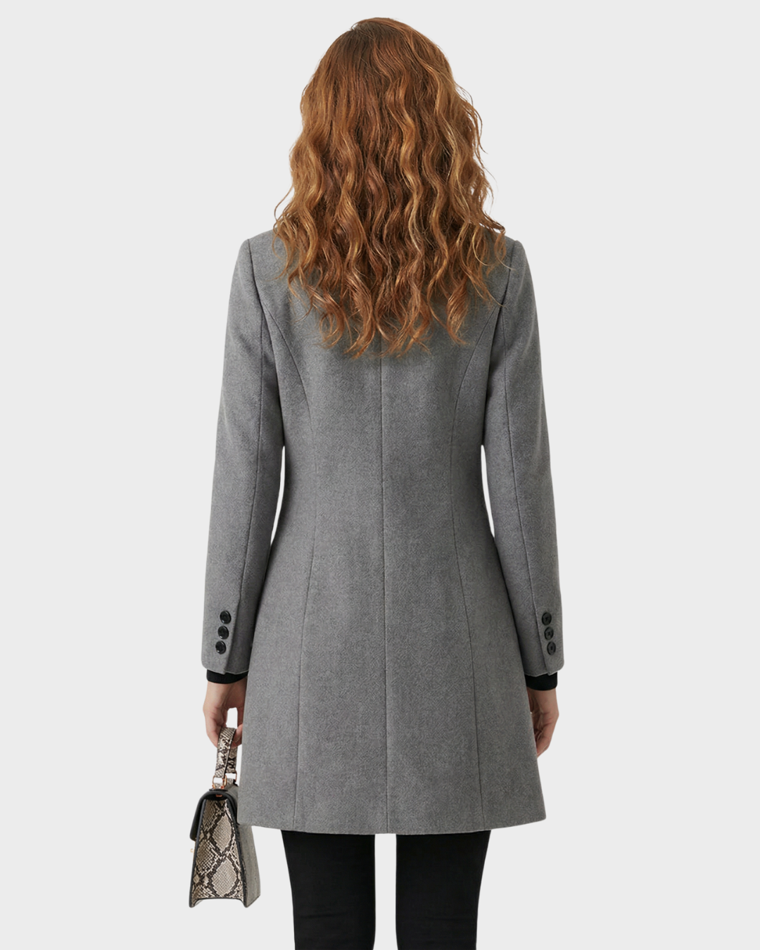 Abrigo de lana con botones