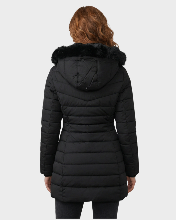 Abrigo largo – interior de felpa y estilo refinado